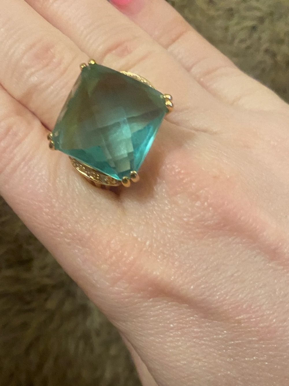 🪩🥂Amazing Gold Cocktail Ring!🥂🪩